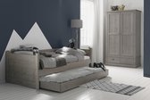 Alta Bedbank met matraslade, Stone grey, hoogwaardige kwaliteit