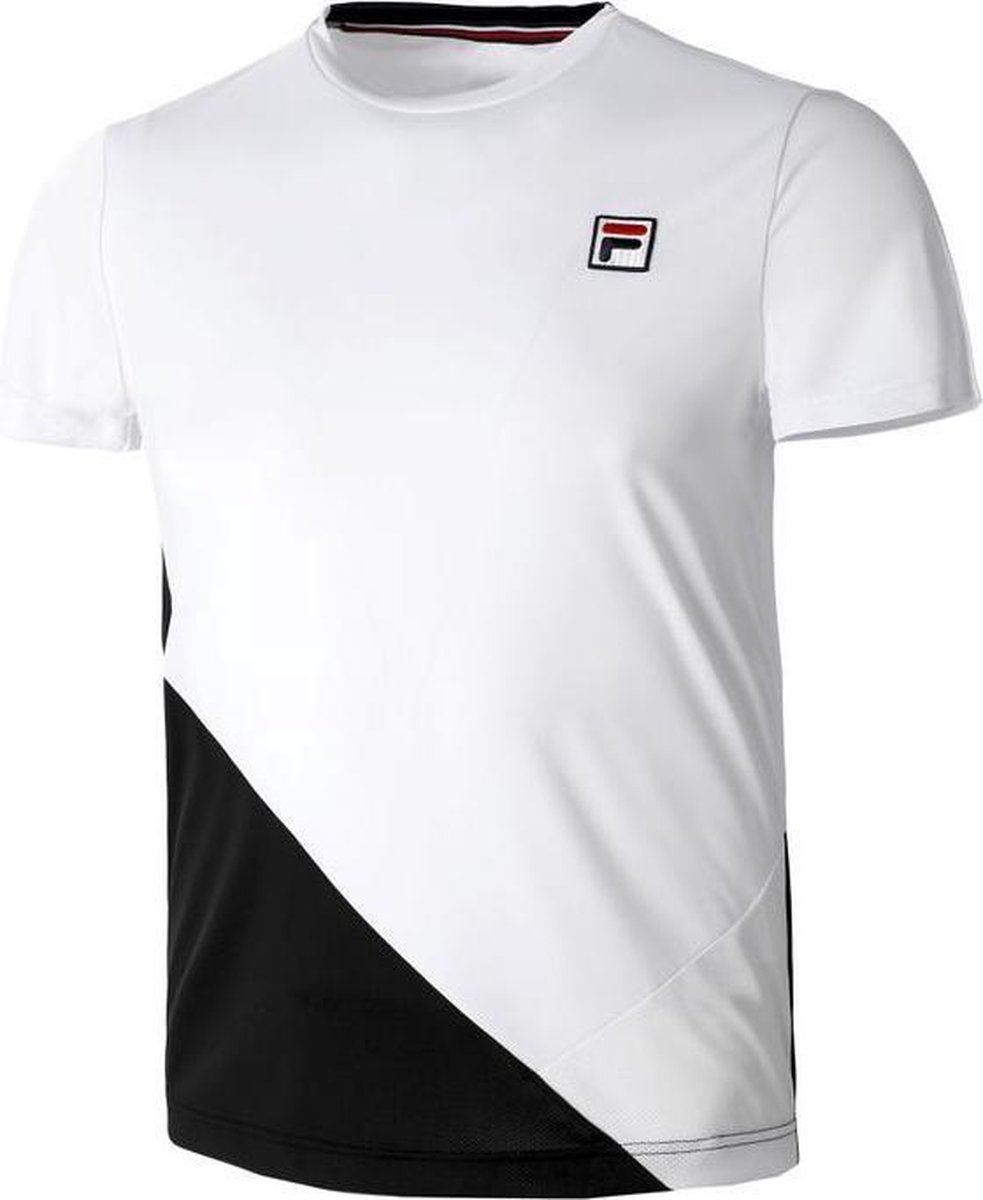 Fila Leon Sportshirt Tennis Tenniskleding Heren Wit - Maat XXL | bol.com