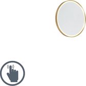QAZQA miral - Moderne LED Dimbare Spiegel verlichting met Dimmer voor binnen voor badkamer - 1 lichts - D 3.8 cm - Goud/messing -