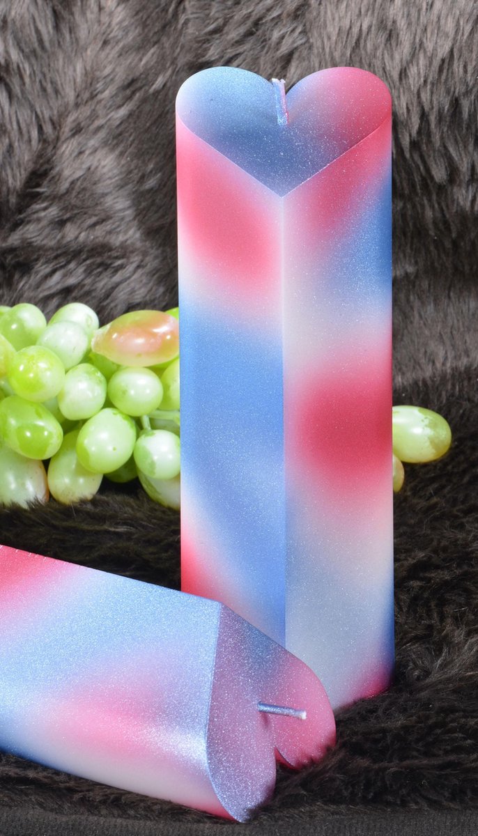 Hartenkaars, type Parijs, hoogte: 18cm - gemaakt door Candles by Milanne - Valentijnsdag special