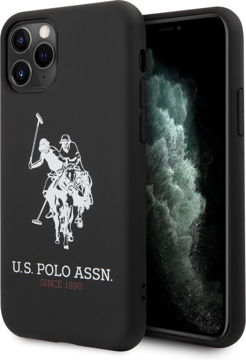 US Polo Apple iPhone 11 Pro Max zwart Backcover hoesje - Groot paard