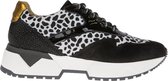 Dwars sneaker Sydney cheeta zwart maat 37