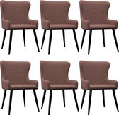 Eetkamerstoelen set 6 stuks  (Incl LW anti kras viltjes) - Eetkamer stoelen - Extra stoelen voor huiskamer - Dineerstoelen – Tafelstoelen