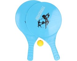 foto van Kunststof beachball set  Blauw