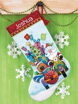 Santa's Sidecar Stocking Aida telpakket Dimensions