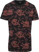 Urban Classics Heren Tshirt -2XL- Dragon Zwart