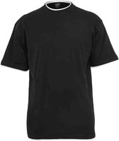 Urban Classics - Contrast Tall Heren T-shirt - 4XL - Zwart/Wit