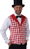Vest Gilet Brabants bont rood-wit maat xl/xxl