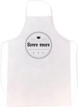 Akyol - Super boer keukenschort - verassing - feestdag - verjaardag - geschenk - gift - kado - cadeau - barbeque - barbecue - chefkok - keuken - schort - eten - bbq - vlees - boeri