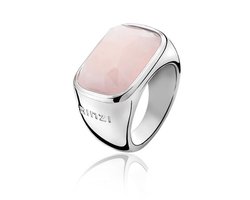 ZINZI zilveren ring roze ZIR678