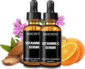 Mochito Vitamine C Serum Met Hyaluronzuur  & Argan Olie | 100% Organisch | 20% Vitamine C | Anti Rimpel | Gezicht Serum | 60 ml | 2 x 30 ml - Cadeau Voor Vrouw