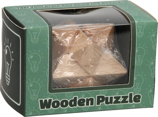Afbeelding van het spel Hersenkraker Houten Puzzel - 12 stuks