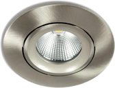 IP44 LED Inbouwspot Barbera -Rond RVS Look -Warm Wit -Dimbaar 6W -Integral