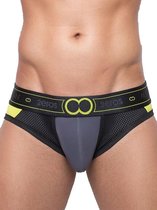 2EROS CoAktiv Brief Lime - MAAT L - Heren Ondergoed - Heren Slips - Slip