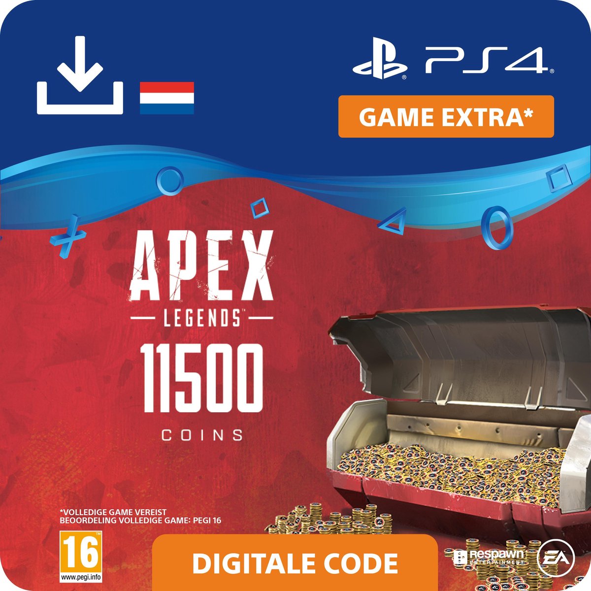 Apex Legends - digitale valuta - 11.500 Apex Coins - NL - PS4 download - Sony digitaal