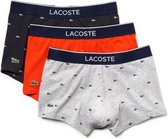 Lacoste Heren 3-pack Trunk - Silver Chine/Graphite Som - Maat XS