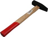 Benson Bankhamer / hamer - houten steel 30 cm - lichtbruin / rood - 500 gram