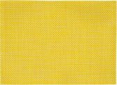 1x pièces Sets de table jaune / jaune tissé / tressé 45 x 30 cm - Sets de table / dessous de verre décoration de table - Housse de table
