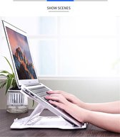 2 in 1 Laptop en telefoon Standaard  - Wit