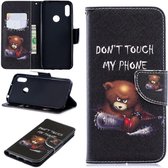 Huawei Y6 2019 / Y6s Book Case Hoesje Don't Touch My Phone Print