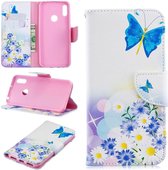 Huawei Y6 2019 / Y6s Book Case Hoesje Butterflies Print