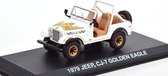 Jeep CJ-7 Golden Eagle 1979 Wit / Goud 1-43 Greenlight Collectibles