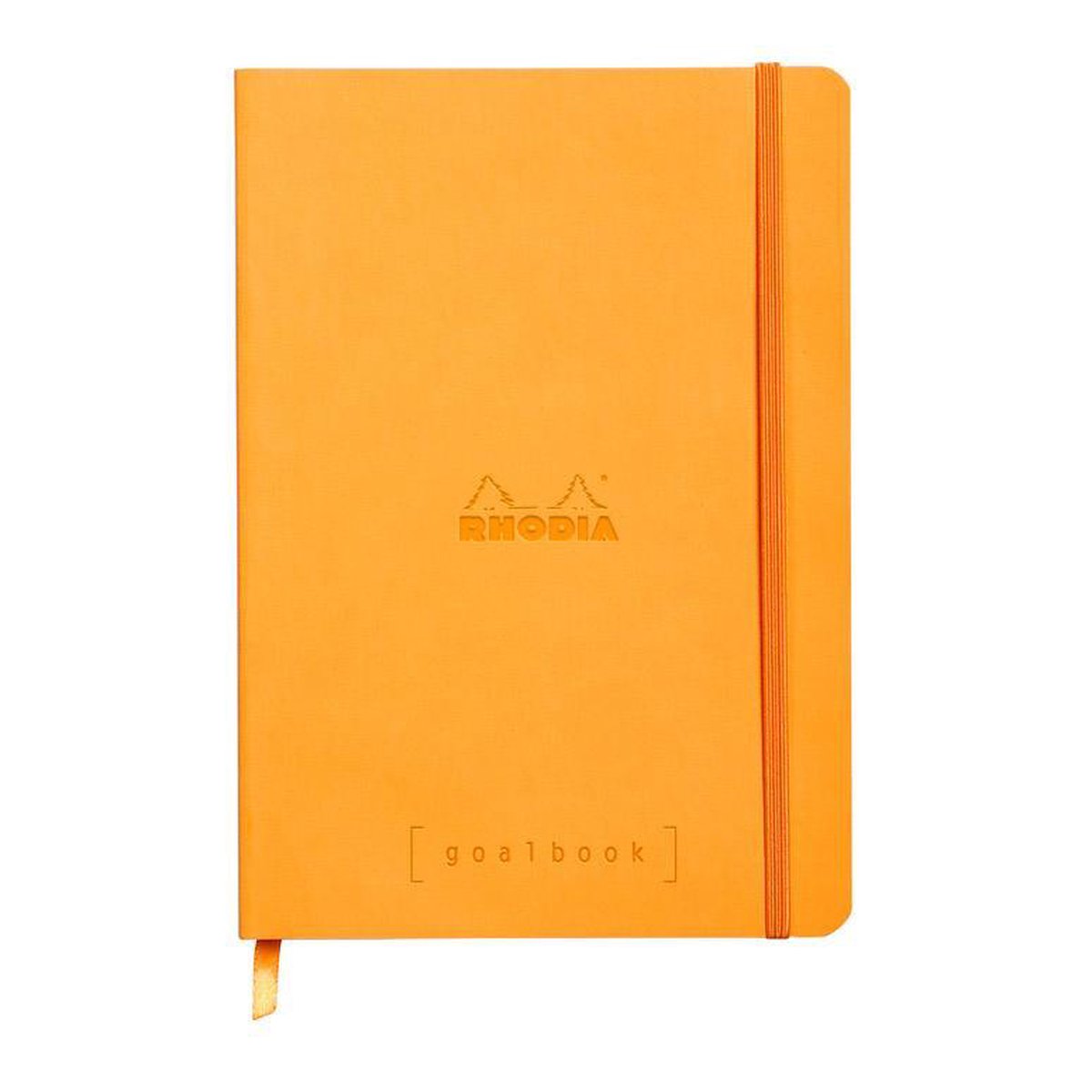 Rhodia Goalbook – Bullet Journal – A5 – 14,8x21cm – Softcover – Gestippeld – Dotted – Oranje [Wit Papier]