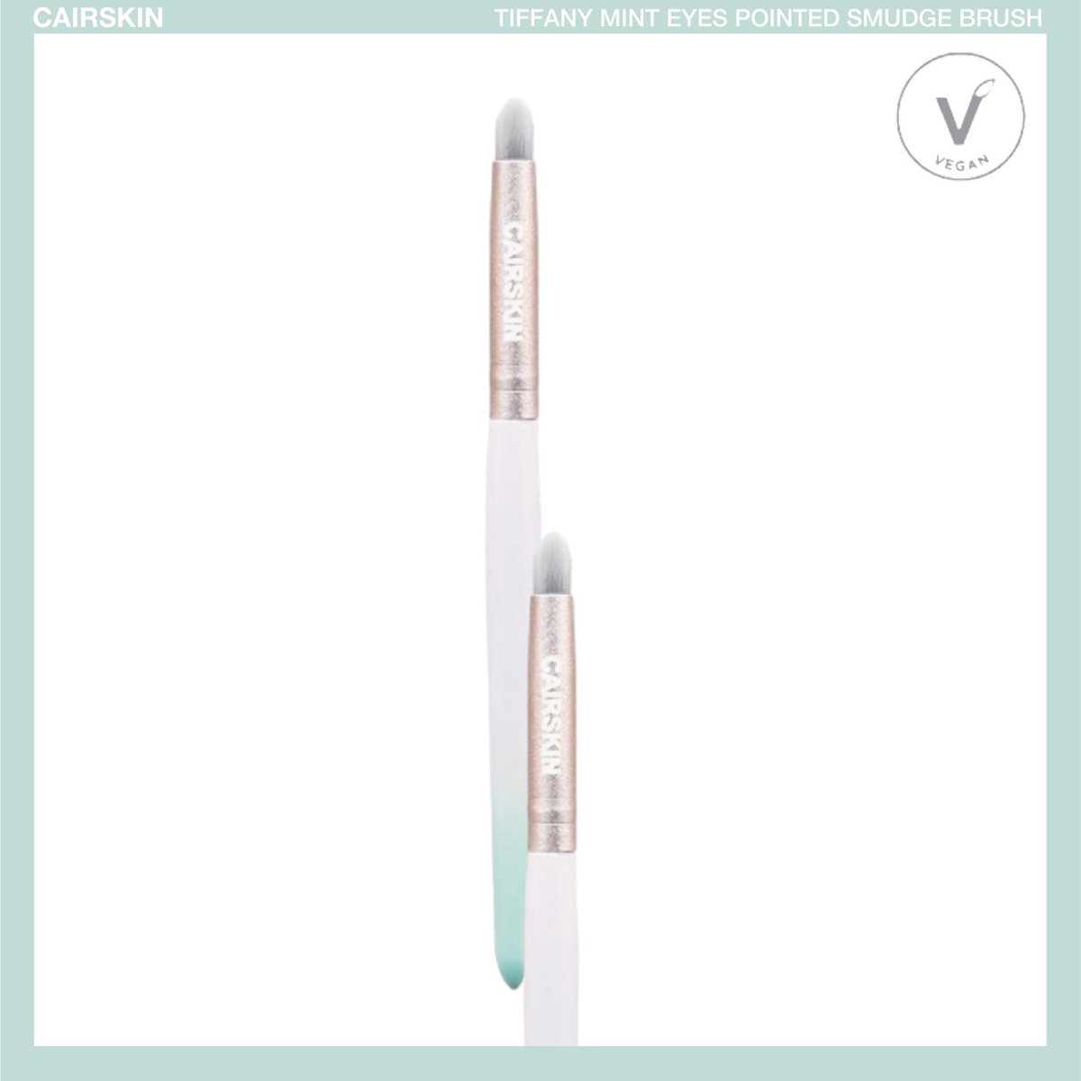 CAIRSKIN Tiffany Mint Pointed Smudge Brush - Eyes - CAIRSKIN