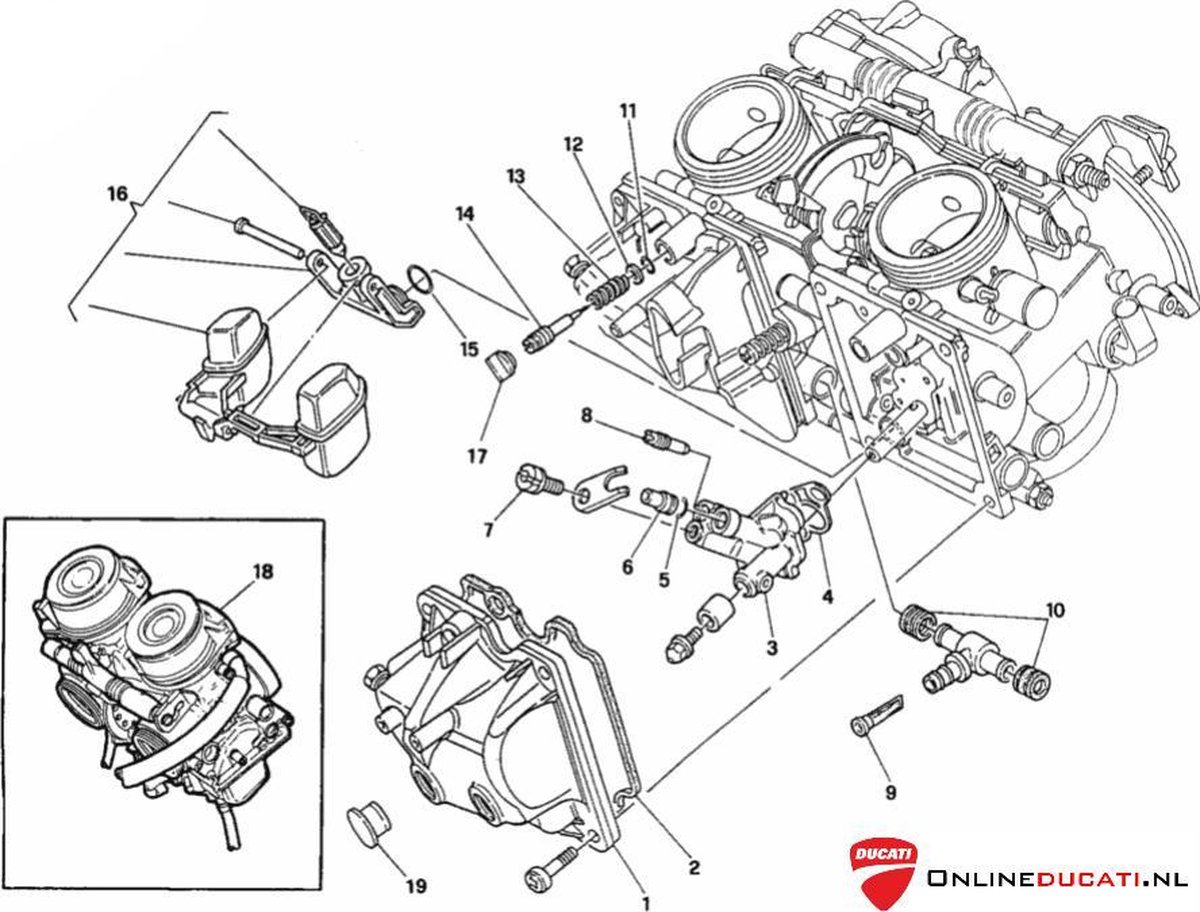 Ducati Carburateur revisie kit