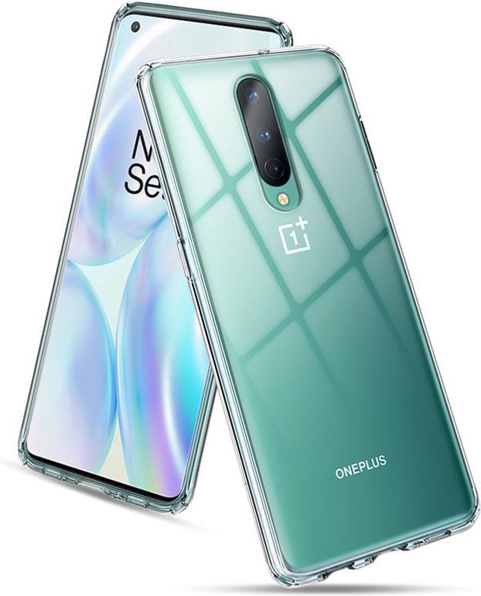 OnePlus 8 Hoesje Transparant Siliconen Case - Back Cover - Clear Softcase - Perfect fit - Epicmobile