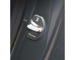 Tesla Model 3 Deurslot Cover Set Carbon Deurslotvergrendelkap Auto Accessoires Nederland en België