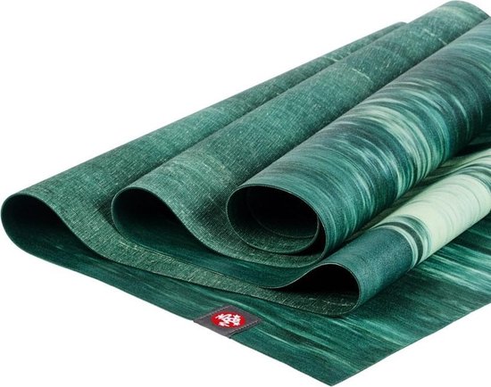 Manduka eKO SuperLite Yoga Mat Rubber Groen – Deep Forest Marbled – 180 x 61 x 0.15 cm
