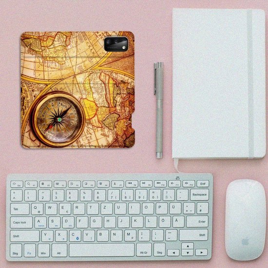 Magnet Case Samsung Galaxy A41 Smart Cover Case Compass