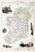 Wandbord - Kaart Van Ierland
