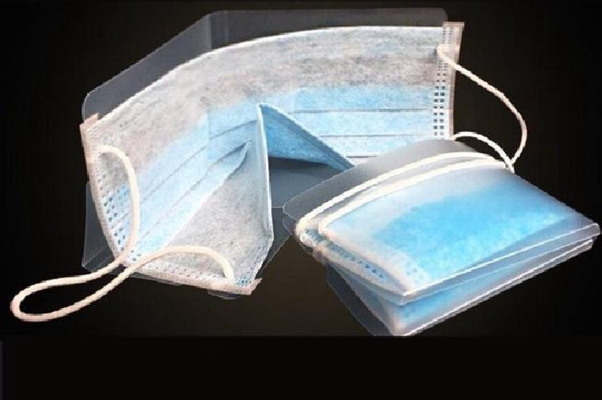 Goedkoopste 5 stuks opberghoesje 10 mondkapjes - mondmaskers ( niet medisch ) - handtas formaat