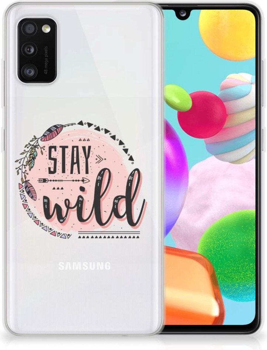 Samsung Galaxy A41 Telefoonhoesje met Naam Boho Stay Wild