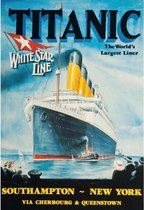 Wandbord - Titanic The World's Largest Liner -Gebolde Duitse Kwaliteit