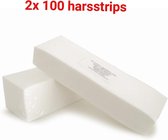 Harsstrips  23x7,5  200 stuks- Harsstrips Wax Ontharing Strips - Hars Ontharen - Lichaam/Benen