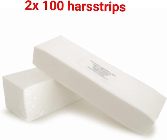 Harsstrips 23x7,5 200 stuks- Harsstrips Wax Ontharing Strips - Hars  Ontharen -... | bol.com