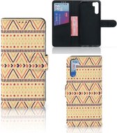 Wallet Case OPPO A91 | Reno3 GSM Hoesje Aztec Yellow