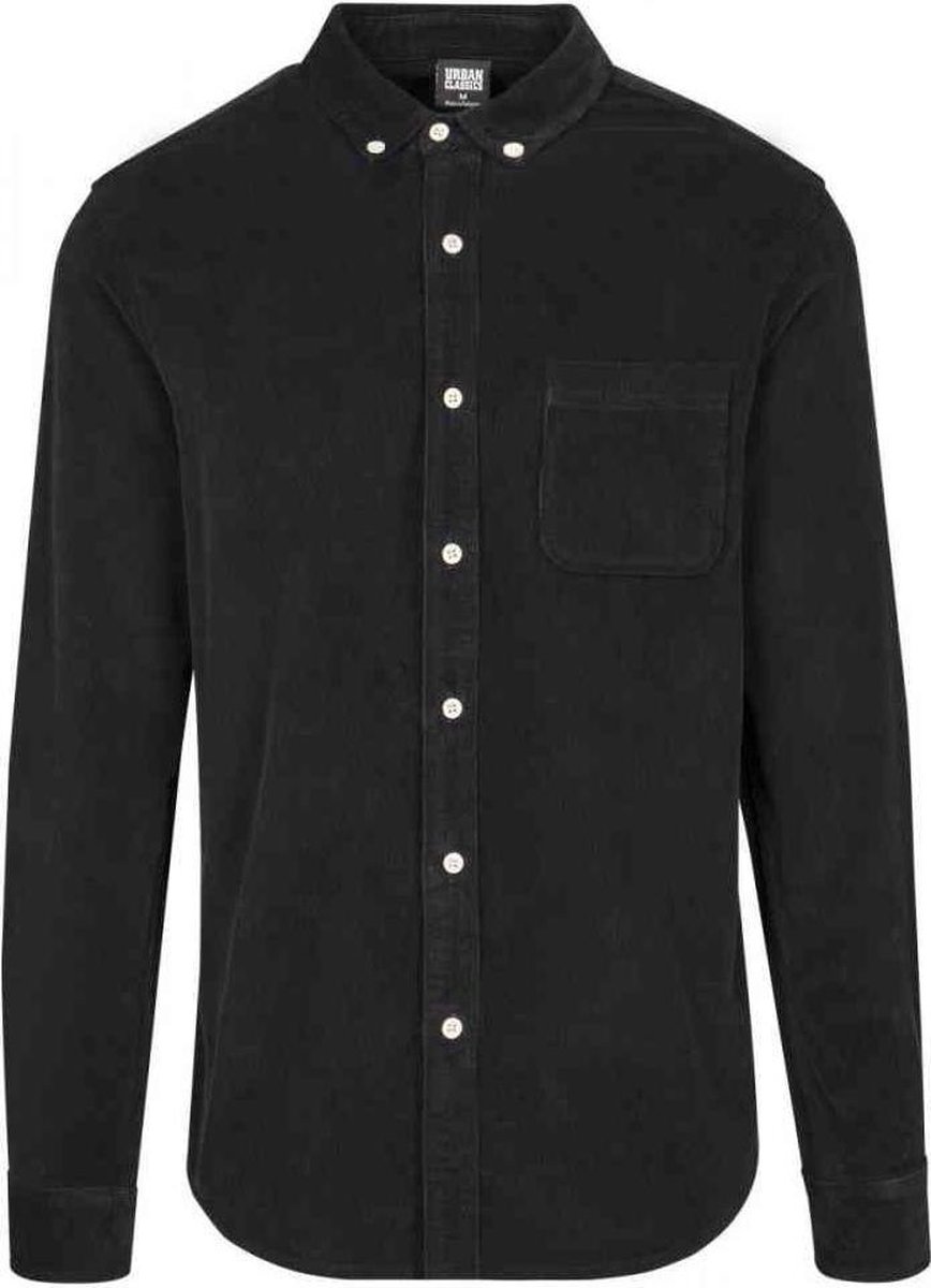 Urban Classics Corduroy Overhemd 2XL Zwart