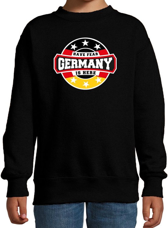 Have fear Germany is here / Duitsland supporter sweater voor kids jaar