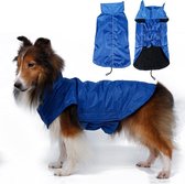 Warm waterproof jasje voor honden - LARGE - BLAUW