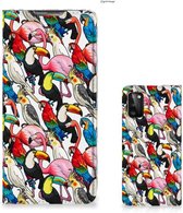 Telefoon Hoesje Samsung Galaxy A41 Bookcover Case Birds
