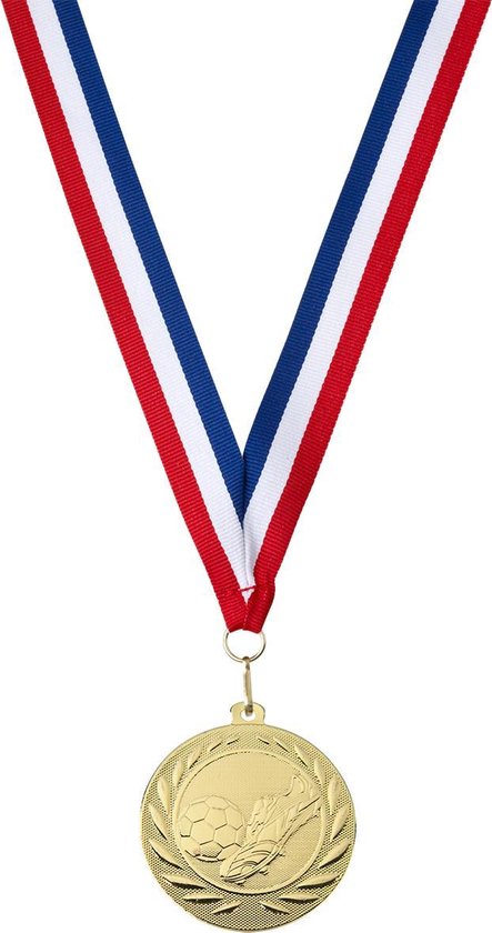 Medailles met lint kinderfeestje voetbal - 8 Ø - van metaal! bol.com