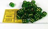 Chessex Borealis Maple Green/yellow D6 12mm Dobbelsteen Set (36 stuks)