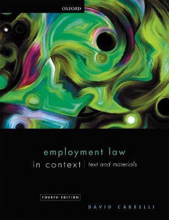 Employment Law In Context - cover