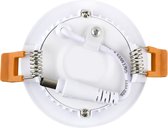 LED Downlight slim - Inbouwspot 3W - Warm Wit 3000K - Ø84 mm
