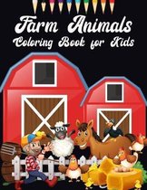 Farm animals coloring books for kids