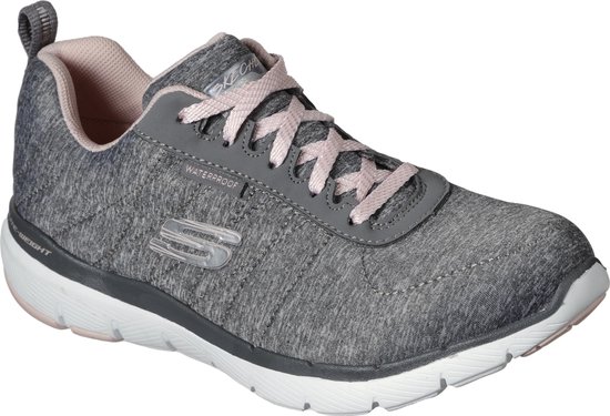 Skechers Flex Appeal 3.0-Jer'See Dames Sneakers - Grey/Light Pink - Maat 39  | bol.com